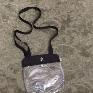 Clear vinyl crossbody